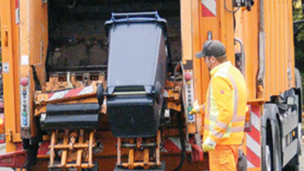 Das Altpapier wurde in den Testgebieten - unser Bild entstand in Bingum - ein Jahr lang in Tonnen gesammelt. © Foto: Szyska