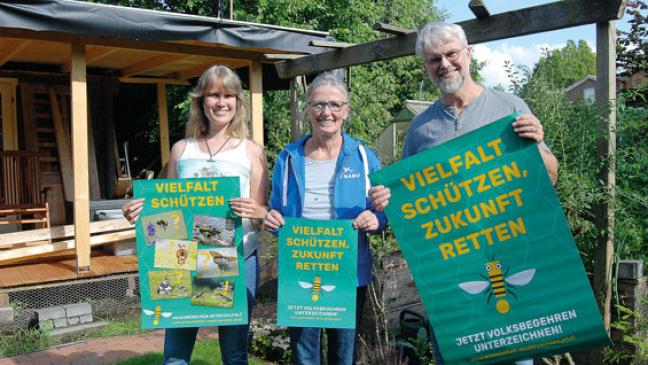 Unterschriften für die Artenvielfalt