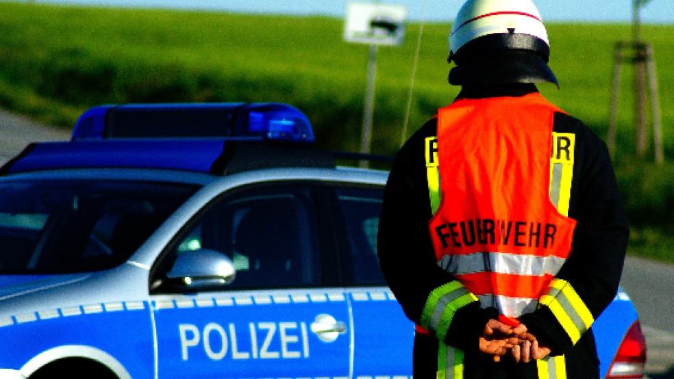 Ein Großaufgebot an Feuerwehrkräften war am Sonnabend bei einem Gebäudebrand in Leer im Einsatz. © Archiv