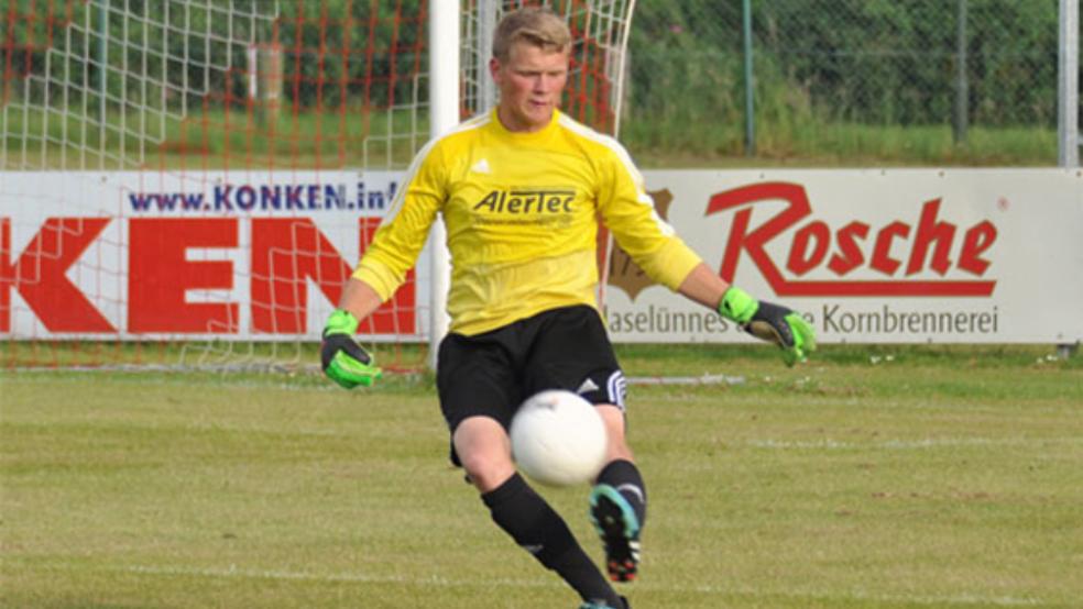 Frank Beekmann stammt aus Bunde und spielt in der kommenden Saison bei Germania Leer in der Landesliga. © Foto: Mario Rauch