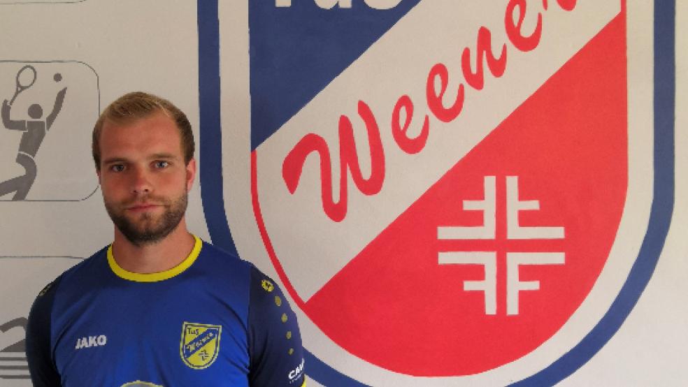 Kevin Kessens spielt in der kommenden Saison wieder für den TuS Weener. © Foto: TuS Weener