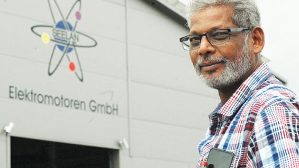 Sein Geduldsfaden ist gerissen: Kugathasan Sathiyaseelan möchte seinen Betrieb an der Industriestraße in Weener erweitern. Doch auf dem Weg zur Baugenehmigung für eine neue Halle steht er immer wieder vor neuen Hürden. © Foto: Szyska
