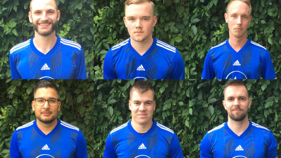 Die Neuen sind (oben von links nach rechts): Rikus Janssen, Jonas Reck und Dirk Geuken sowie (unten) Rainer Michels, Julian Klimm und Sven Groen. © Foto: privat