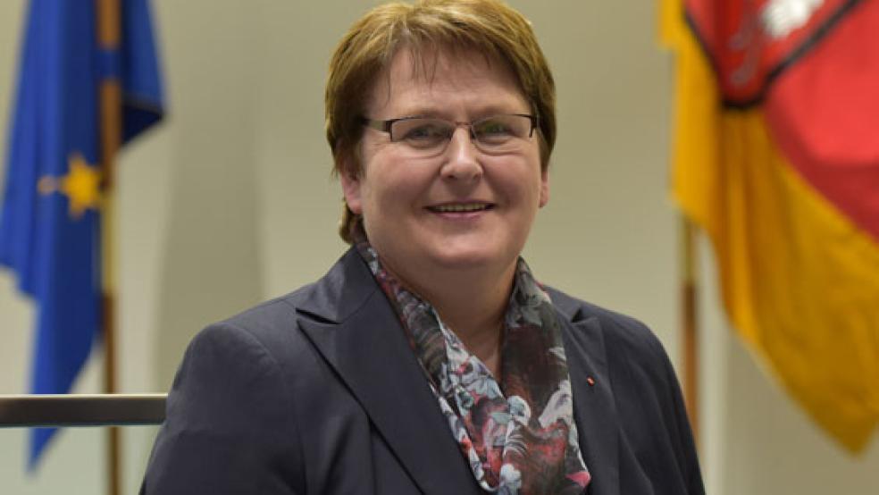 Freut sich über die Stärkung der Sozialarbeit an den Schulen: Die SPD-Landtagsabgeordnete Hanne Modder aus Bunde. © Archivfoto: SPD