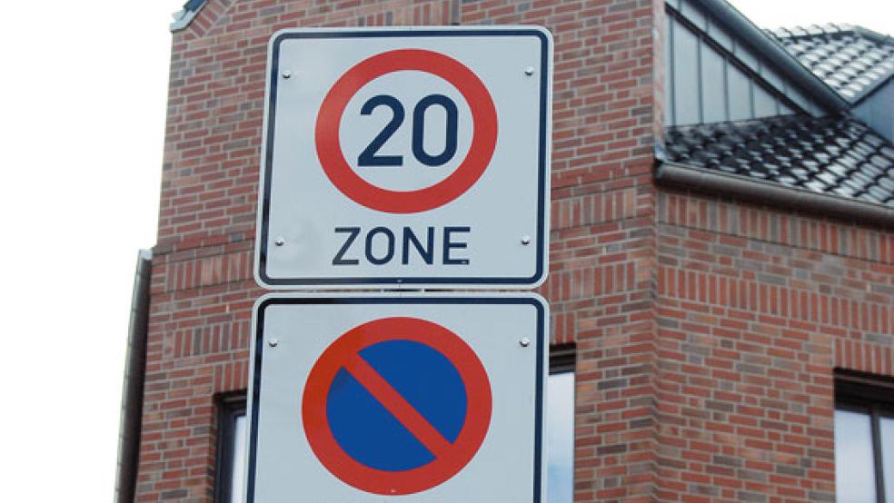Tempo 20 gilt in der Westerstraße. © Foto: Hoegen