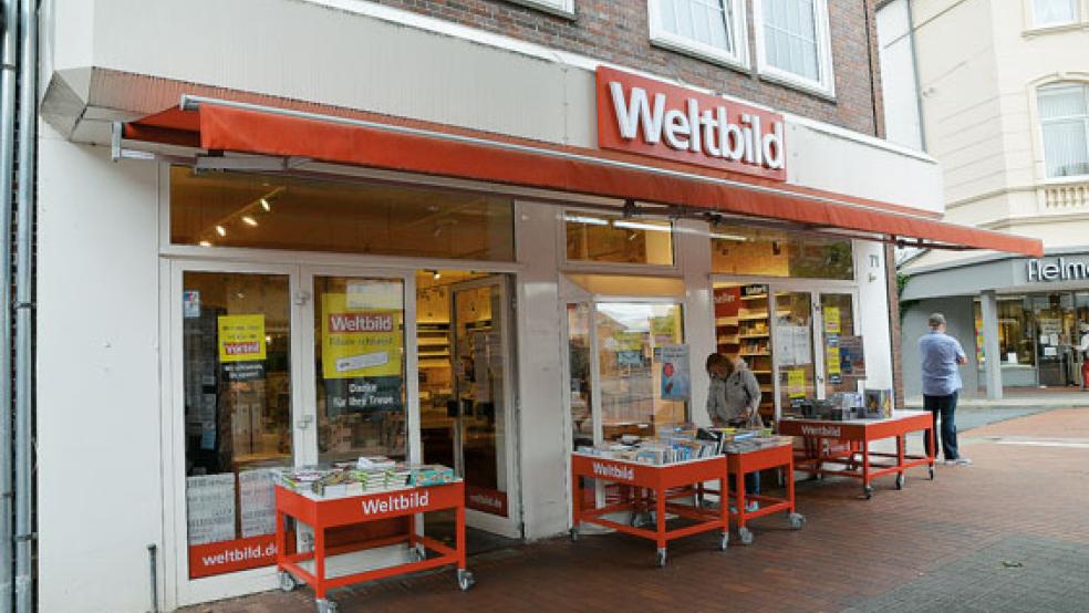 Die Filiale von »Weltbild« in Leer gehörte lange Jahre zum Stadtbild der Fußgängerzone. © Foto: Ammermann