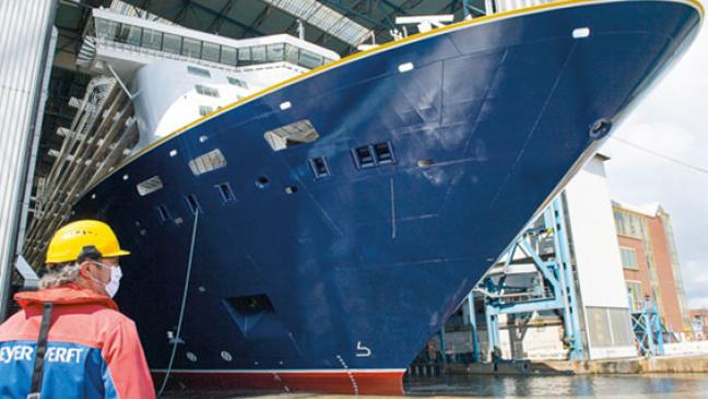 Hafen rüstet sich für neues Meyer-Schiff