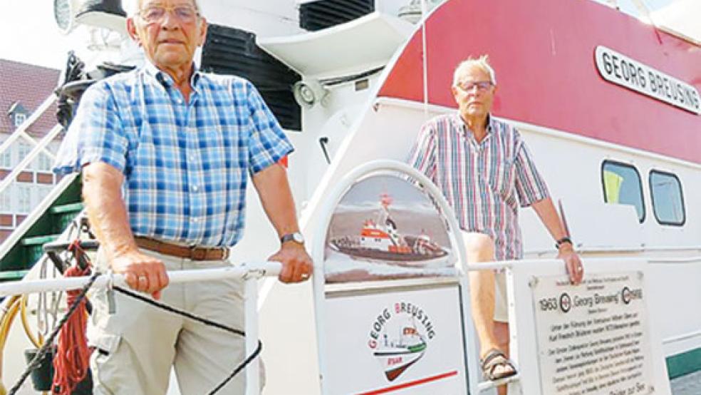 Freuen sich über den Besucherzuspruch: Herbert Molkewehrum und Wedig von dem Knesebeck vom Vorstand. © Foto: Wolf