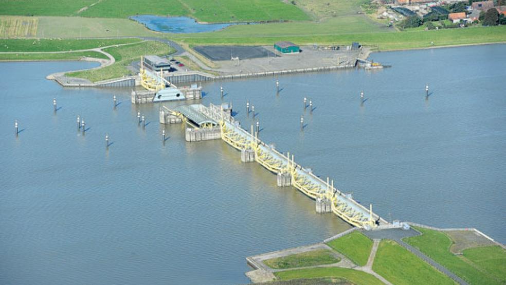 Das Emssperrwerk aus der Vogelperspektive. © Foto: privat