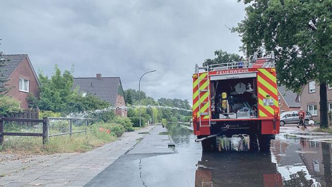 Die Rettungswache  stand unter Wasser