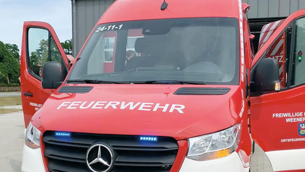 Der neue Einsatzleitwagen der Freiwilligen Feuerwehr Weener. © Feuerwehr