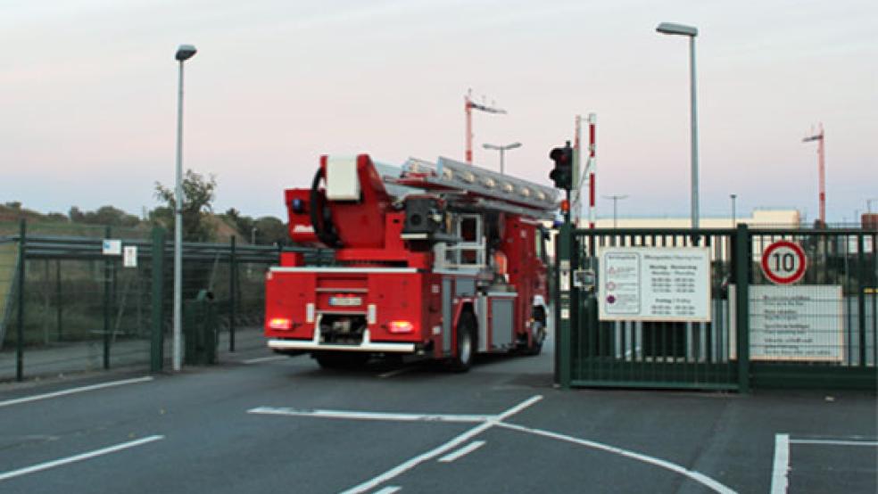 Bei der Firma Wildboer hatte die Brandmeldeanlage ausgelöst. Doch es war nur ein Defekt. © Foto: Feuerwehr