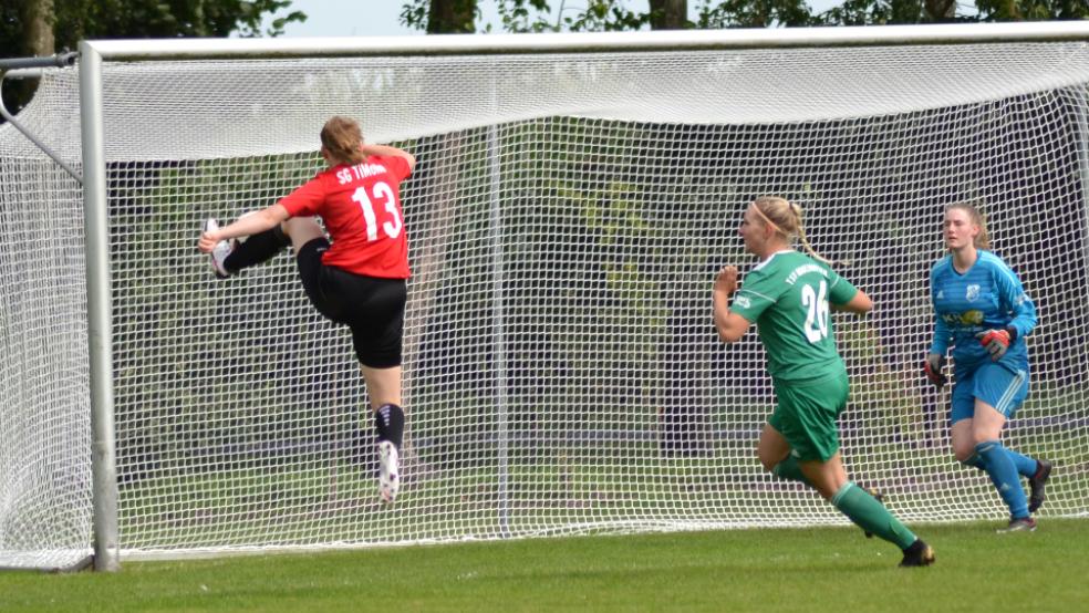 Hier erzielt Lea Siemens in der ersten Minute das 1:0. © Foto: SV TiMoNo