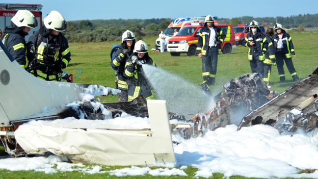 Flugzeug-Absturz auf Borkum