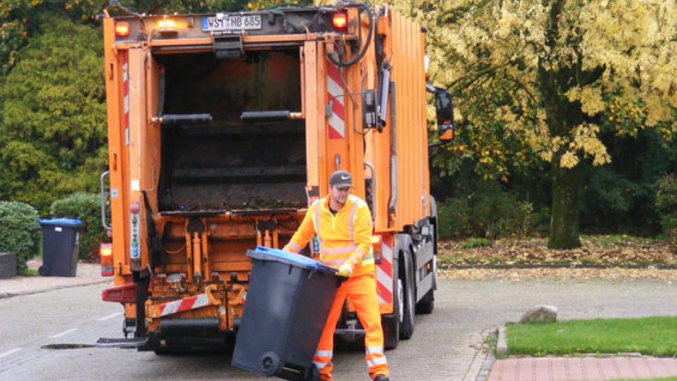 Ab April 2022 soll im ganzen Landkreis Leer die Altpapier-Sammlung in Tonnen eingeführt werden. Das Bild entstand in der Testphase in Bingum. © Foto: Szyska