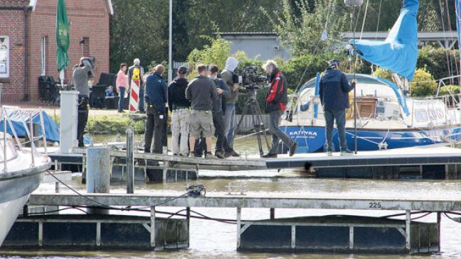 Sportboothafen wird zur Filmkulisse