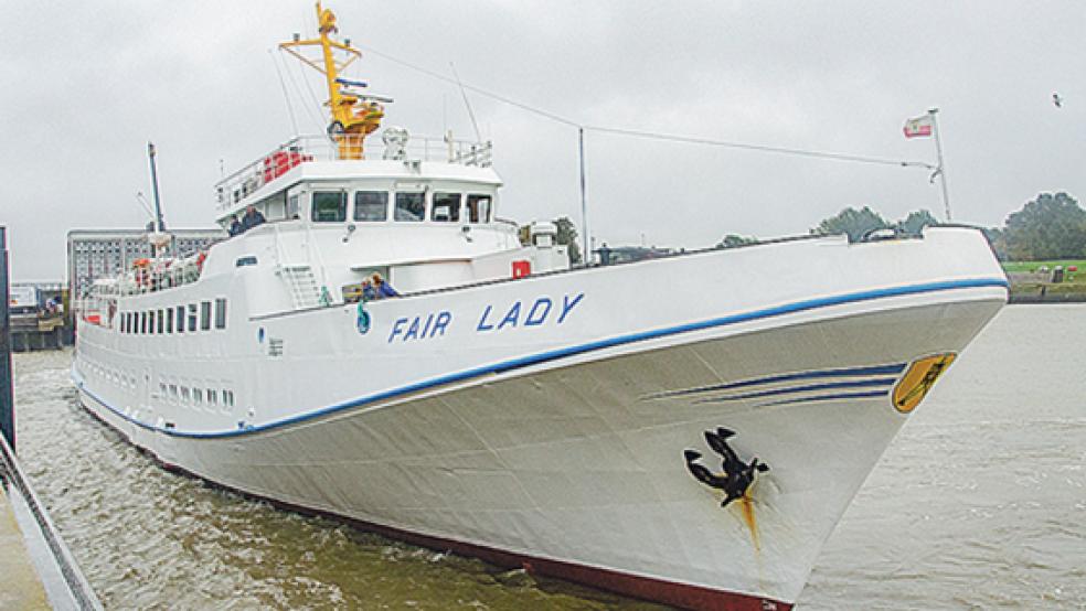 Die »Fair Lady« ist während der Herbstferien im Borkumverkehr ab Emden im Einsatz. © Foto: AG »Ems«