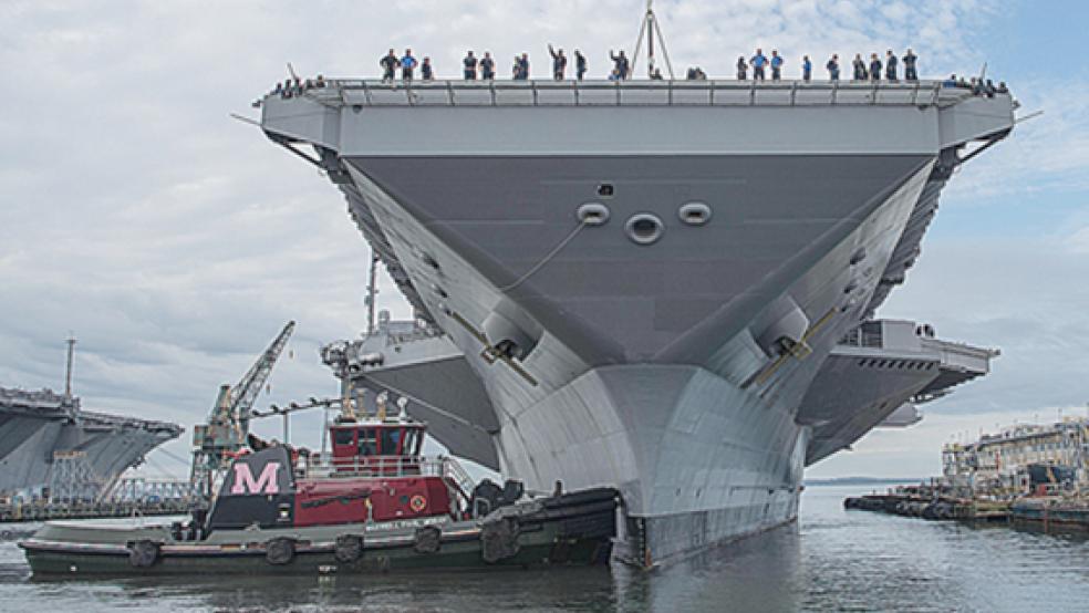 Flugzeugträger sind die imposantesten schwimmenden Vertreter der US Navy. Das Leeraner Unternehmen EMS Shipping & Trading gehört nun zum Partnerkreis der Streitkräfte und übernimmt Hafen-Dienstleistungen für Navy-Schiffe.  © Foto: US Navy