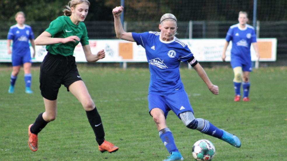 Lena Berghaus traf gegen die SG Firrel/Uplengen/Hesel zum dritten Mal in dieser Saison. © Foto: Yzer
