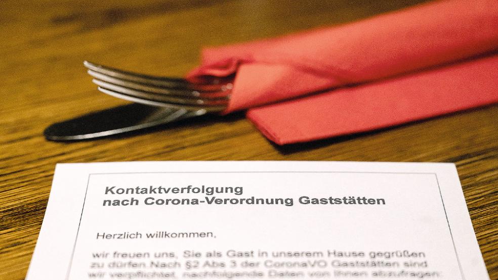 Stichprobenartige Kontrollen werden in allen Bereichen im Landkreis Leer durchgeführt - zum Beispiel in der Gastronomie und im Einzelhandel. © Foto: Murat (dpa)