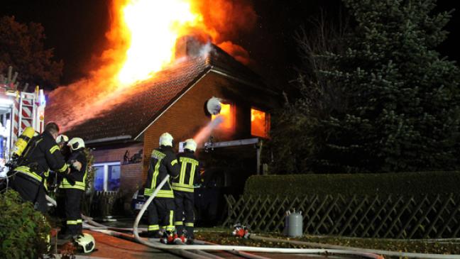 Ehepaar aus brennendem Haus gerettet