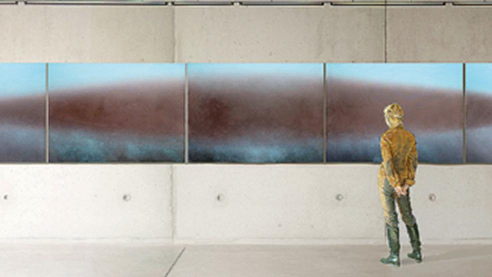 Die neue Ausstellung von Elisabeth Tatenberg im Kunsthaus im Hessepark trägt den Titel »dark light«. Dieses Foto vermittelt einen Eindruck. © Foto: privat