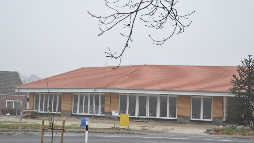 Nimmt immer mehr Gestalt an: die neue Markthalle, der »Tichelmarkt«, an der Boenster Straße in Tichelwarf.  © Foto: Boelmann