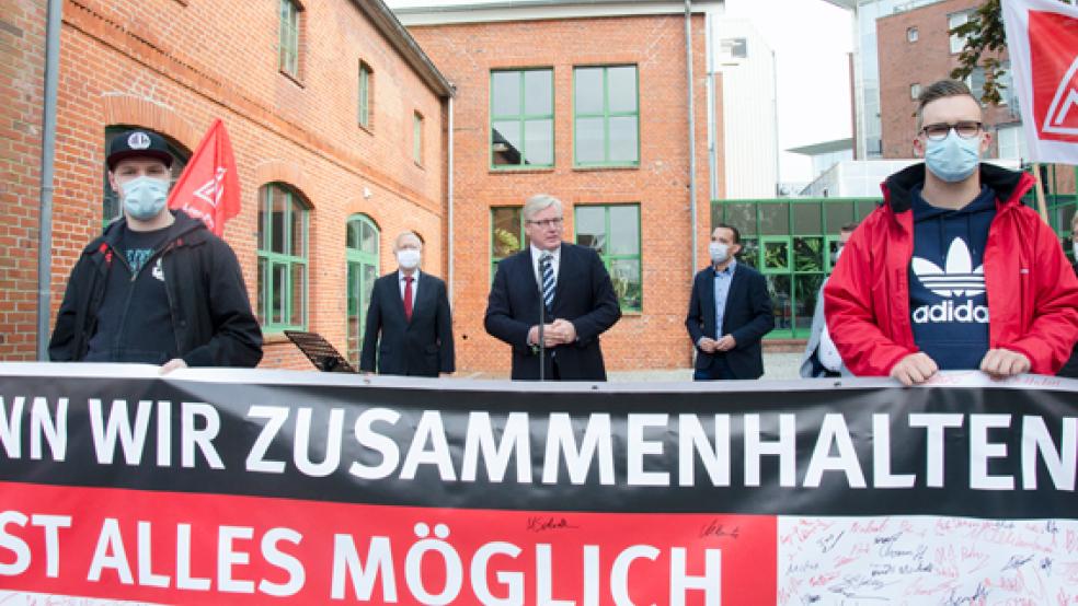 Die Neuaufnahme von Verhandlungen nach dem Runden Tisch in Papenburg (Foto) war nicht vom Erfolg gekrönt. IG Metall und Betriebsrat verließen den Verhandlungstisch. © Archivfoto: Hanken