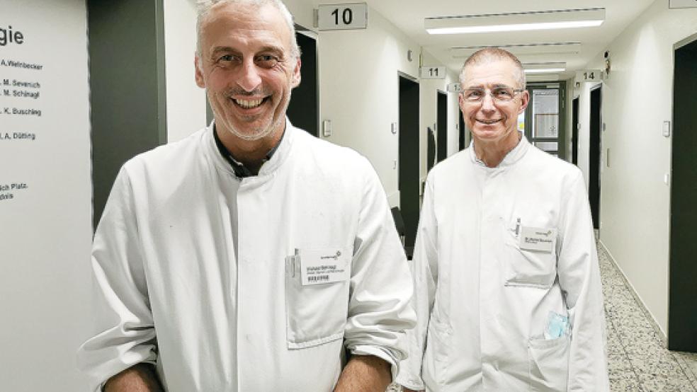 Michael Schinagl - links im Bild - tritt zum 1. Dezember die Nachfolge von Michael Sevenich an. © Foto: Borromäus-Hospital