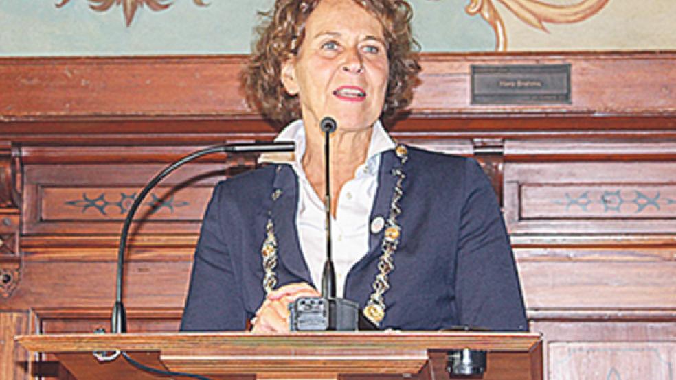 Beatrix Kuhl, hier bei ihrer Ansprache zur ausgefallenen Gallimarkts-Eröffnung, ist überzeugt, dass die vorhandenen Strukturen geändert werden müssen, wenn man mehr Frauen für ein politisches Engagement begeistern möchte. © Archivfoto: Berents