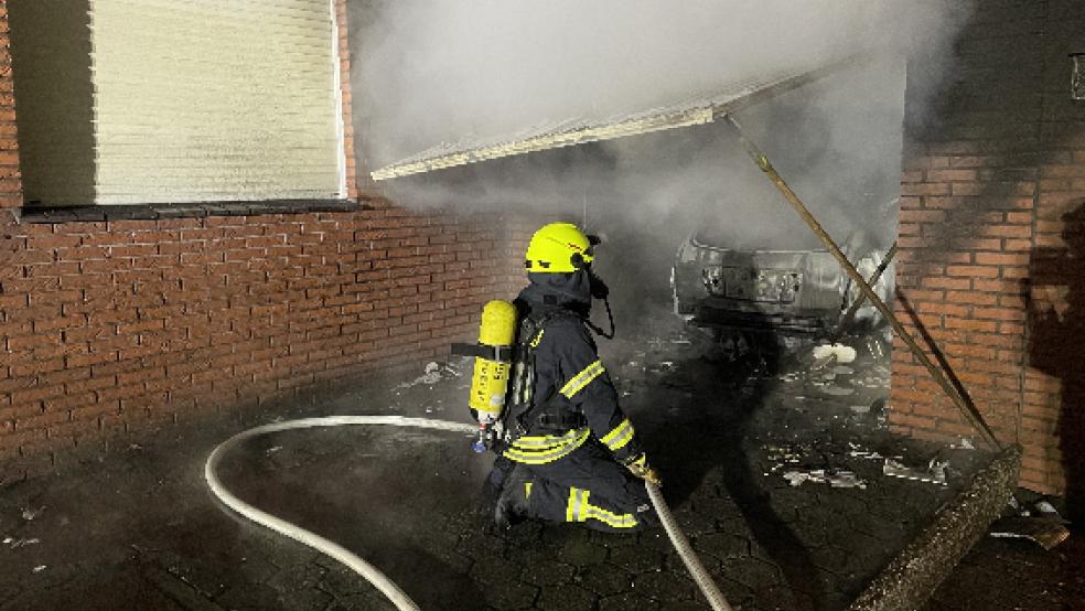 Der Einsatzort befand sich an der Johannesstraße am Papenburger Untenende. © Feuerwehr