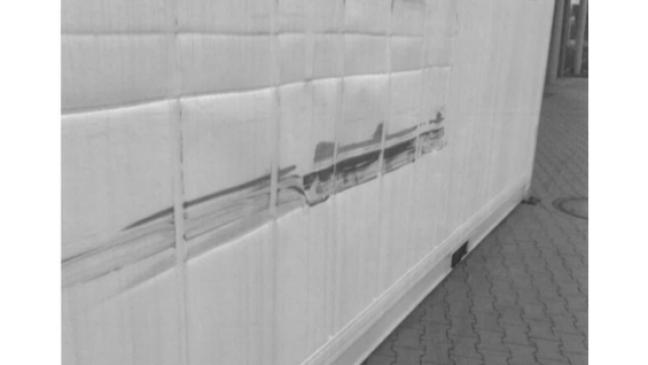 Container beschädigt