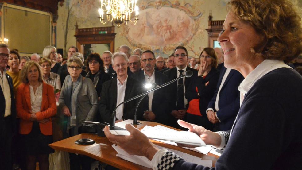 Bürgermeisterin Beatrix Kuhl - hier beim Neujahrsempfang im Februar - will wohl doch erneut kandidieren. © Foto: Ammermann