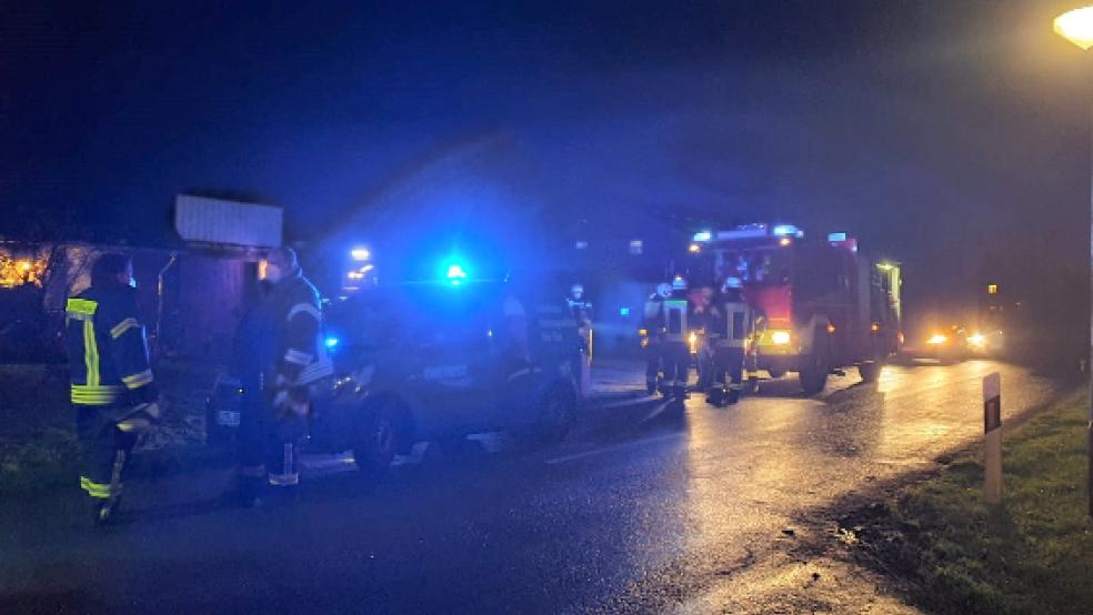 Im Keller eines Einfamilienhauses traten am Abend des zweiten Weihnachtstages größere Mengen Gas aus. Ursache war ein Leck in einer älteren Gasleitung. © Feuerwehr