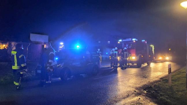 Größere Mengen Gas strömen aus Leckstelle