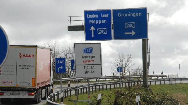 Behinderungen auf der A 280
