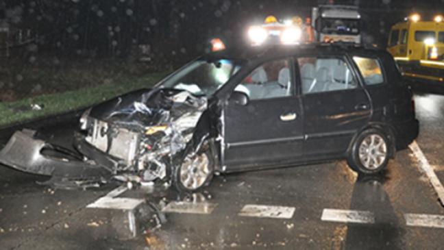 Unfall an Autobahnauffahrt in Nortmoor