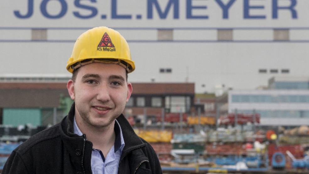 Der Sachkonflikt bestehe in der Frage, wer die Schiffe baue, so der Betriebsratsvorsitzende Nico Bloem mit Blick auf die Stammbelegschaft und die Werkvertragsarbeiter. © Foto: Privat