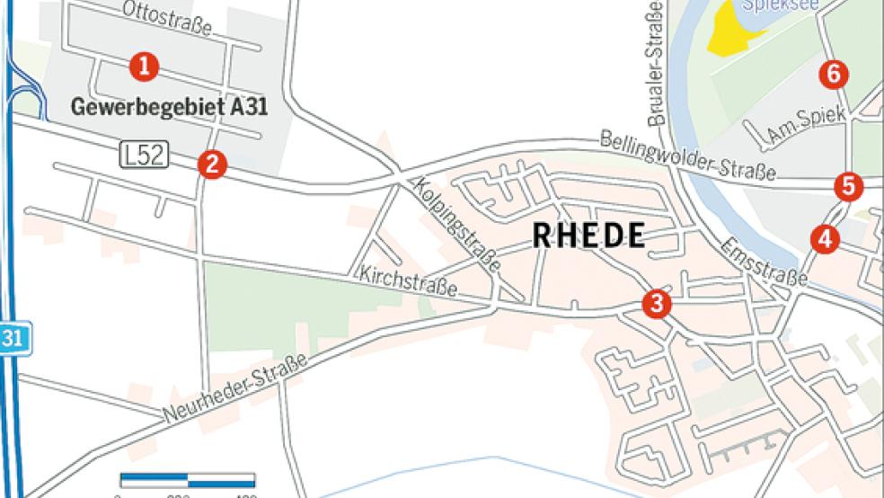 Die Gemeinde Rhede ist mit ihrem Anliegen, die Gefahrenstellen im Gemeindegebiet zu beseitigen, abgeblitzt. © Foto: privat