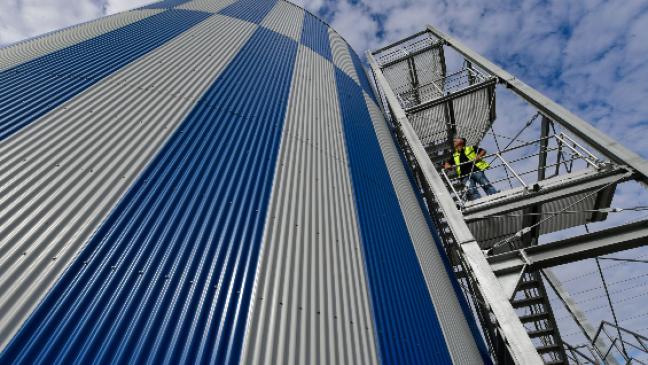 Stadtwerke nehmen Faulturm in Betrieb