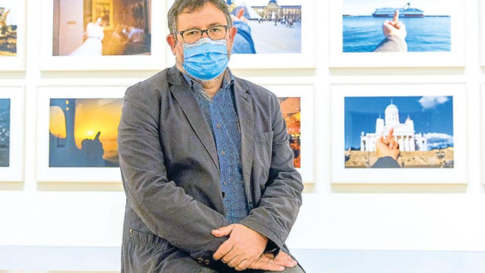 Sehnt sich nach den Besuchern: Vorstandschef Michael Kühn sieht die Kunsthalle Emden auch in Corona-Zeiten vorschriftsmäßig gerüstet. © Foto: Hasseler