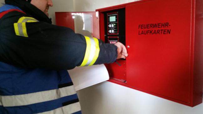 Fehlalarm durch Arbeiten ausgelöst