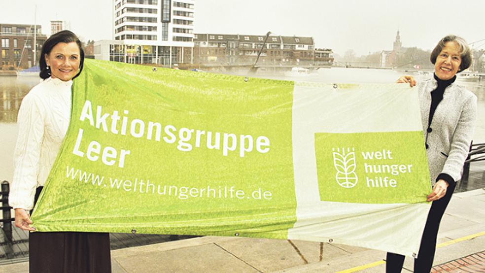 Gemeinsam für die Welthungerhilfe: Brigitte Oldenburg, Gründerin der Aktionsgruppe Leer (rechts), und Schirmherrin Gitta Connemann.  © Foto: privat