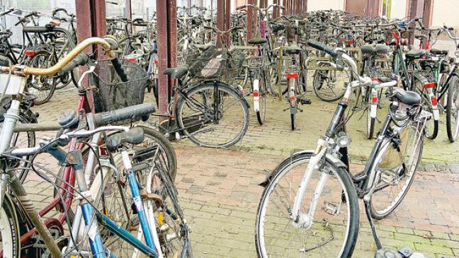 Nicht benutzte Fahrräder werden abgeholt