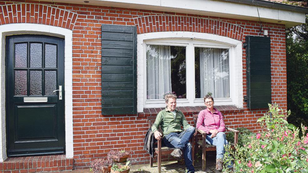 Das Zollhäuschen bei Wymeer ist jetzt die Ferienwohnung von René Kops und Alice Hulsebosch.  © Fotos: Kuper
