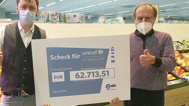 Bünting erzielt 82.000 Euro für UNICEF