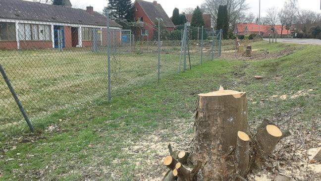 Vorbereitungen für Abrissarbeiten in Bunde laufen