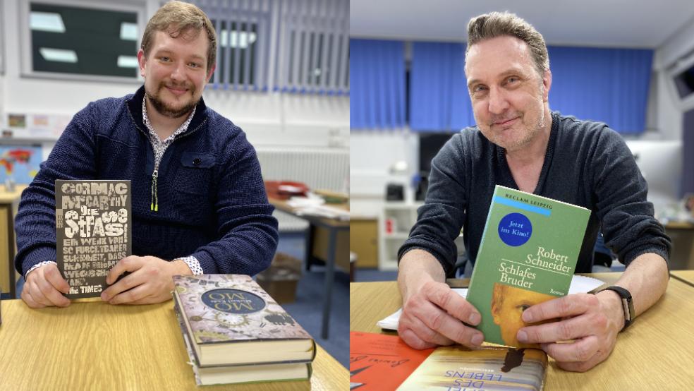 Trafen sich zum literarischen Austausch in der Redaktion: Jan-Geert Berents (links) und Kai-Uwe Hanken. © privat