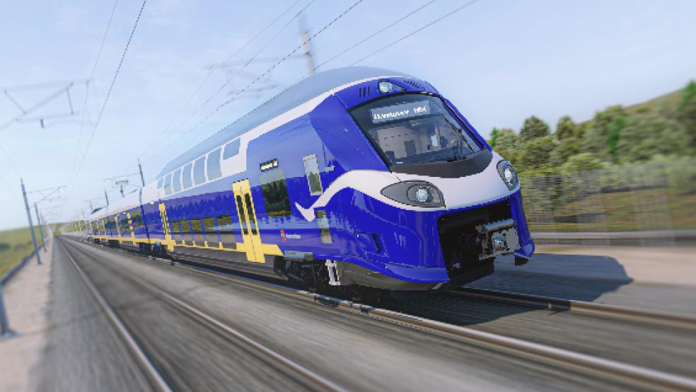 Die neue Züge sollen ab Ende 2024 auch auf der Strecke von Hannover nach Norddeich-Mole verkehren. © Foto: Alstom/LNVG