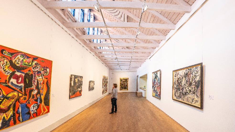 Vor Corona zählte die Kunsthalle Emden - hier Werke aus der Schenkung Otto van de Loo - jährlich rund 80.000 Besucher aus ganz Deutschland. © Foto: Erhard Bühler (Kunsthalle)